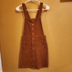 Corduroy Overall Dress